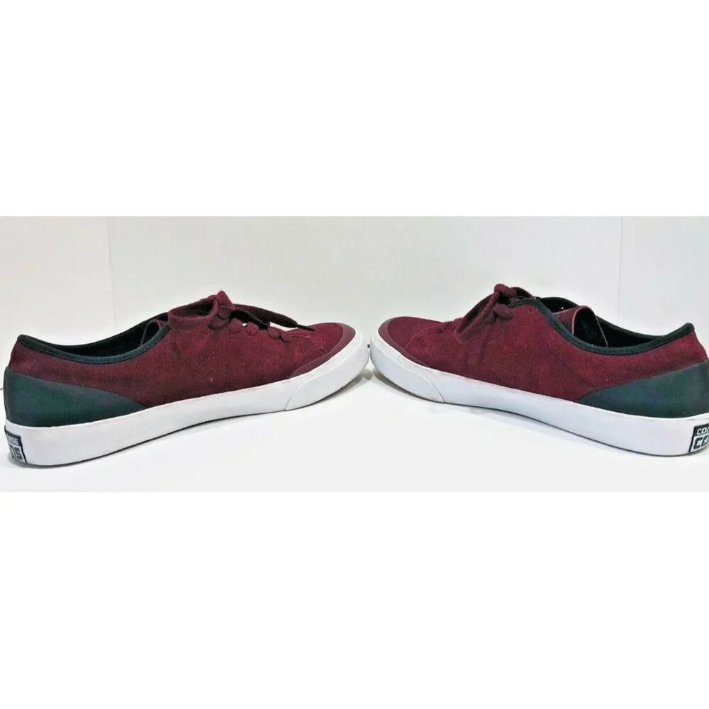 Converse Cons One‎ Star Skateboard Sneakers Shoes Mens 11 Womens 13 Wine Suede - Picture 3 of 8